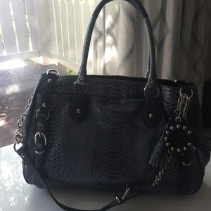 Coach “Snake Skinned” Tote Bag